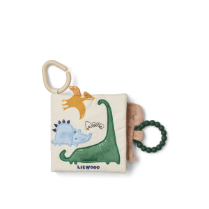 Livre en tissu bébé Fey Dino Roar Dove Blue – Liewood