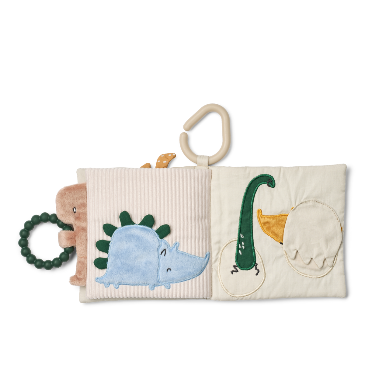 Livre en tissu bébé Fey Dino Roar Dove Blue – Liewood