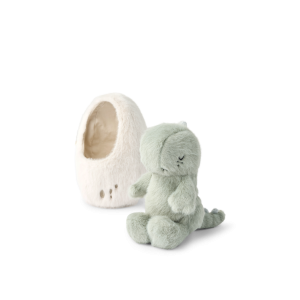 Peluche dinosaure dans son œuf Liora Dove Blue – Liewood
