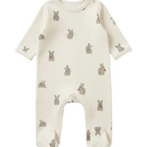 Pyjama bébé coton Chubby Écru Lapins Studio Bohème