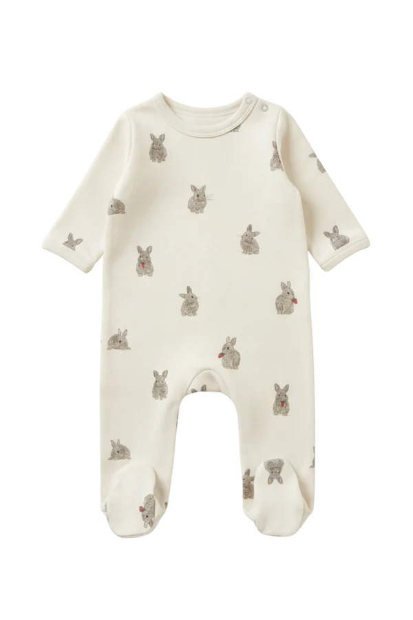 Pyjama bébé coton Chubby Écru Lapins Studio Bohème