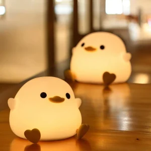 Veilleuse canard en silicone tactile rechargeable USB