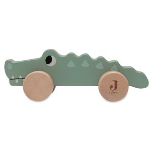 Crocodile en bois à roulettes Jungle Jambo Jollein