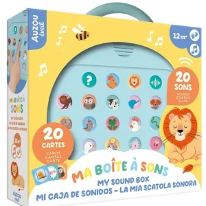Coffret jeu sonore Ma boîte à sons – 20 sons d'animaux – Auzou