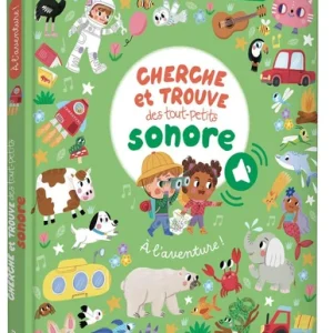 Livre sonore cherche et trouve À l'aventure ! – Collection Cherche et trouve des tout-petits – Auzou