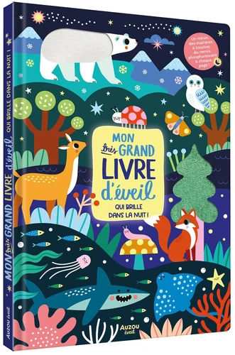 Grand livre d'éveil qui brille dans la nuit – Auzou