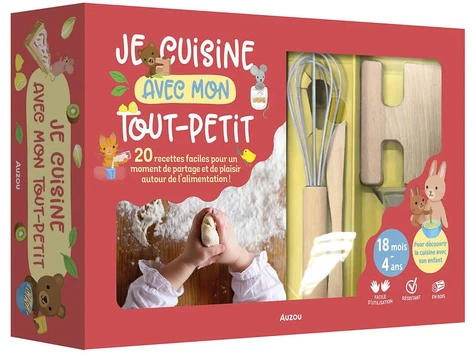 Coffret de recettes Je cuisine avec mon tout-petit – Auzou