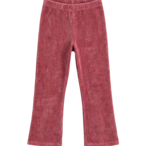 Legging évasé enfant velours Charlie raspberry, Studio Bohème