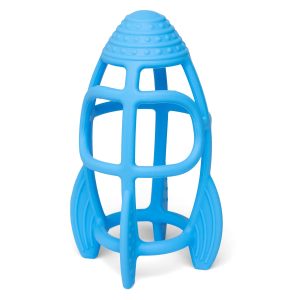 Hochet de dentition fusée bleue en silicone Little L