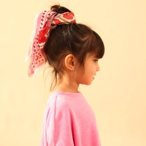Foulard bébé enfant Floral rose en coton – Maison Augustin
