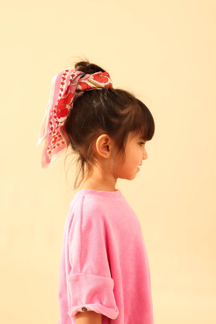 Foulard bébé enfant Floral rose en coton – Maison Augustin