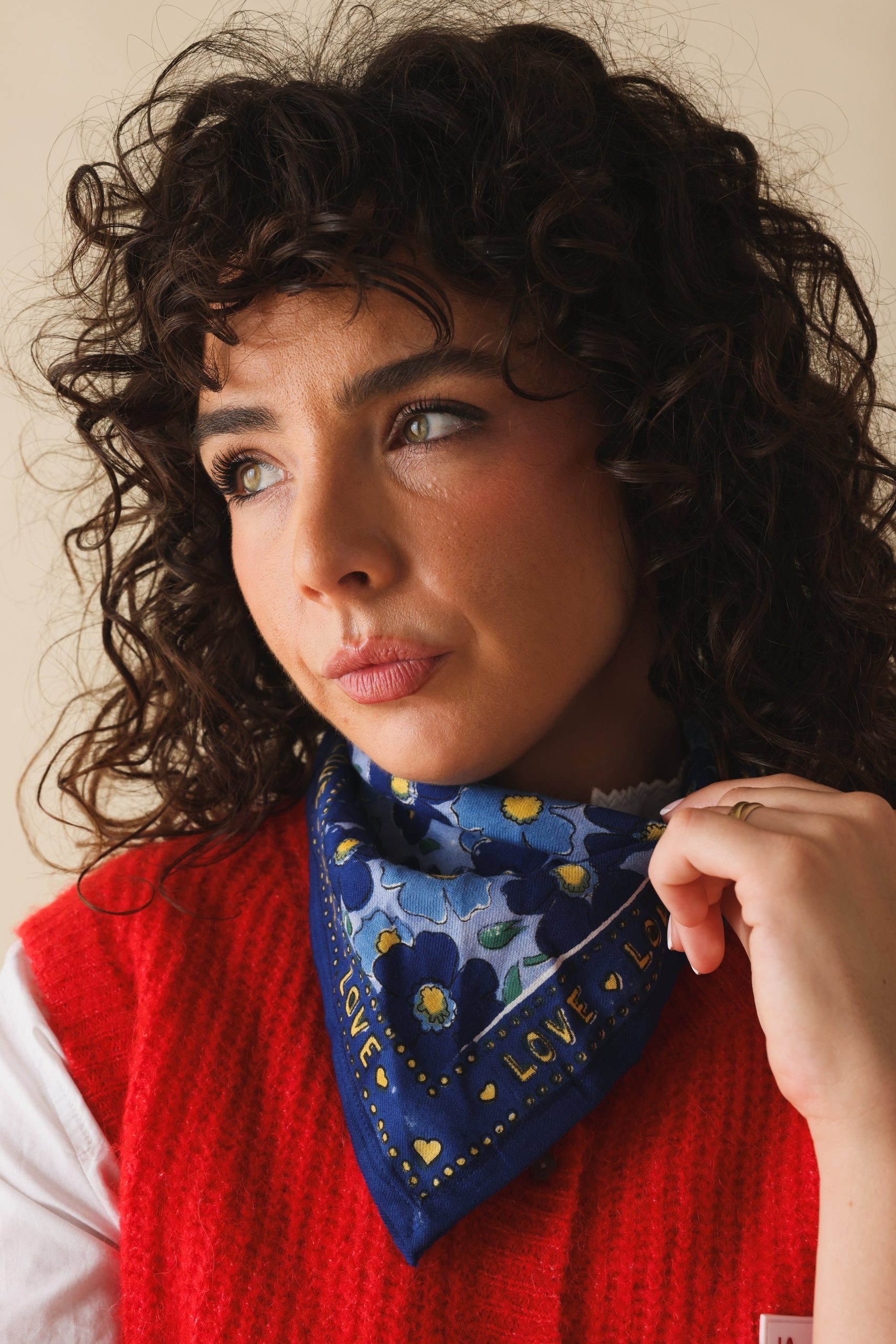 Foulard bébé enfant Flower minuit en coton – Maison Augustin