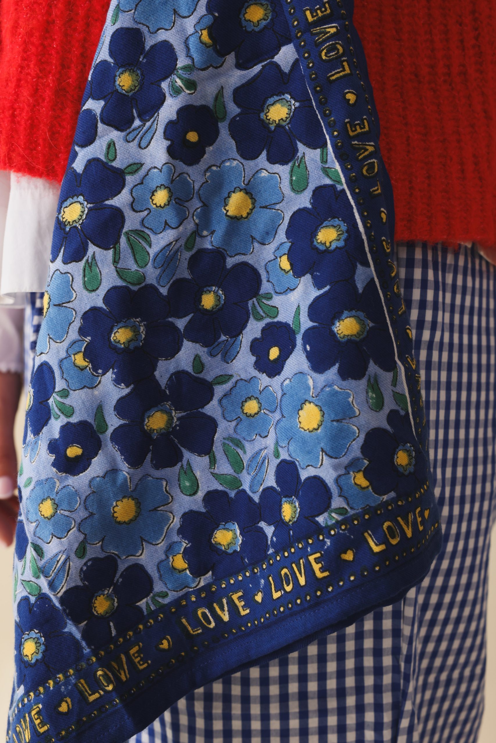 Foulard bébé enfant Flower minuit en coton – Maison Augustin