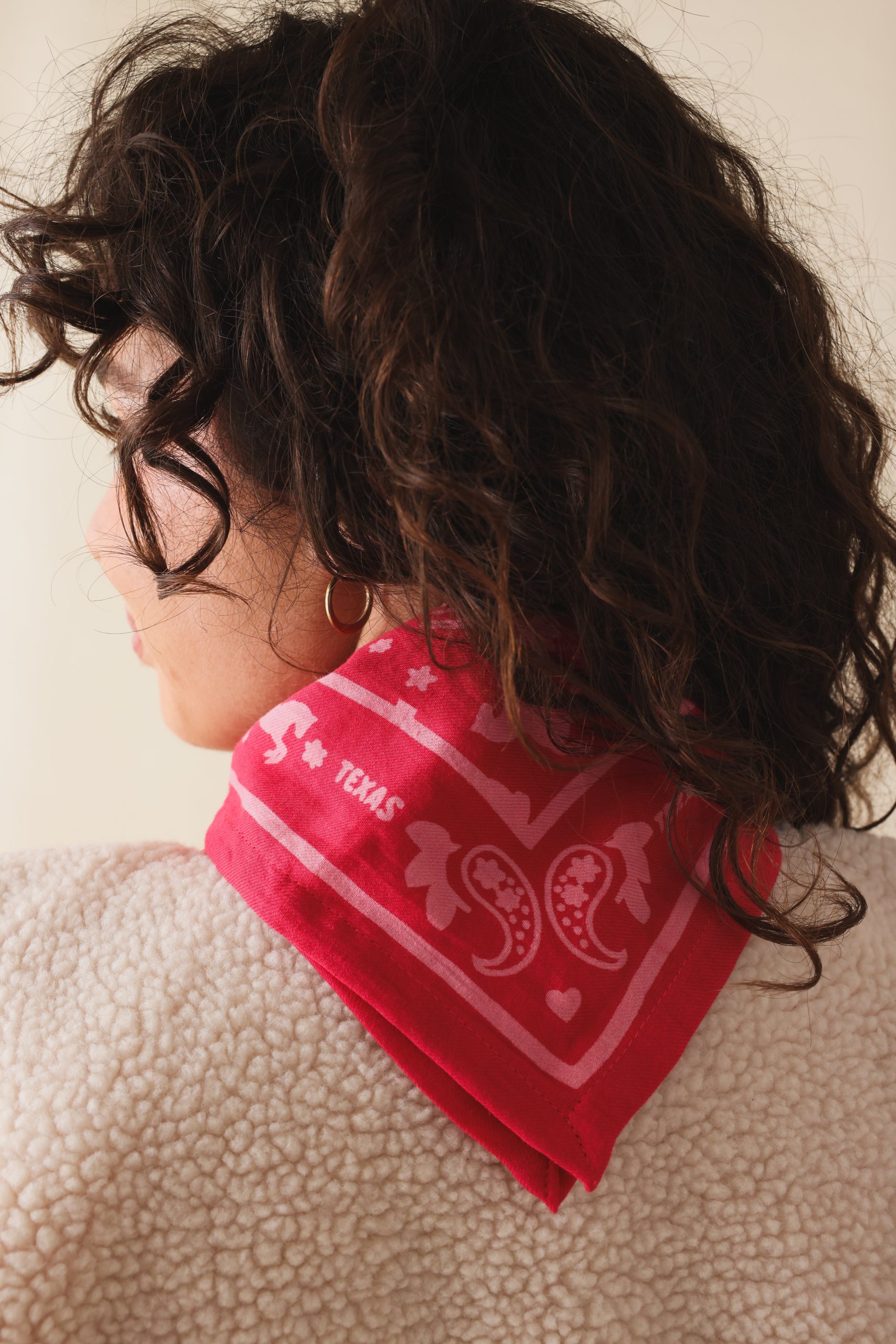 Foulard bébé enfant Cow-boy fuchsia en coton – Maison Augustin