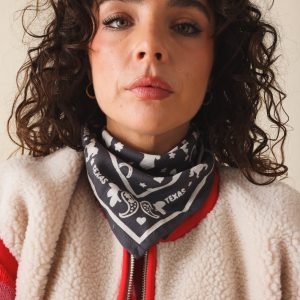 Foulard bébé enfant Cow-boy gris en coton – Maison Augustin