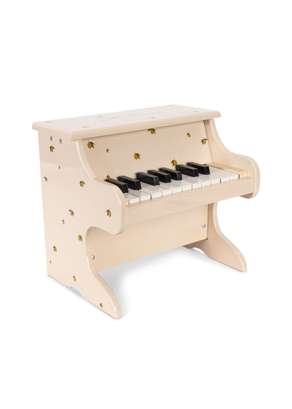 Piano enfant laqué jaune citron à 18 touches Konges Sløjd
