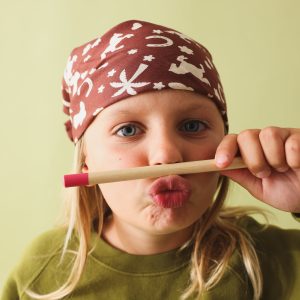 Foulard bébé enfant Cow-boy marron en coton – Maison Augustin