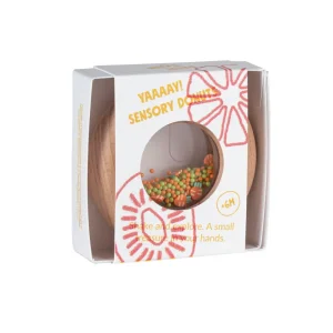 Hochet sensoriel donut Carottes en bois Petit Boum